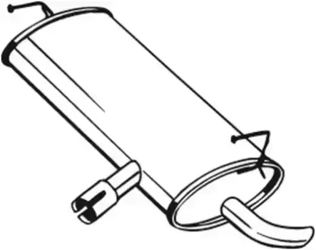 глушитель задняя часть!\ Nissan Qashqai 2.0i 16V 06> 145-203 BOSAL