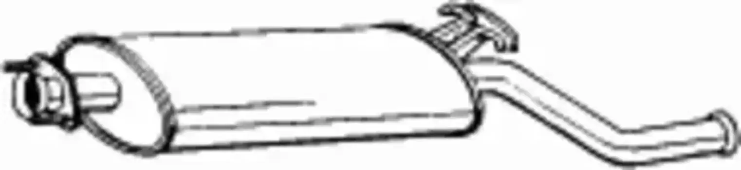 глушитель задняя часть!\ SAAB 9000 2.0T/2.3T 16V 90-97 hatchback 215-211 BOSAL