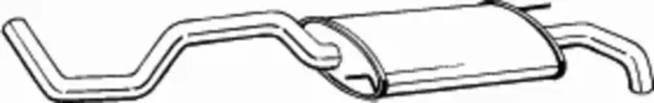 глушитель задняя часть!\ Seat Cordoba 1.0i/1.4i/1.9D 96-02 282-471 BOSAL