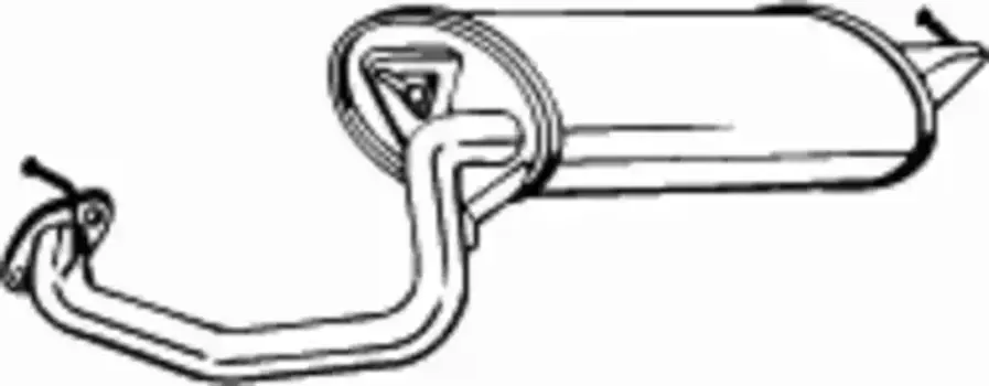 глушитель задняя часть!\ Toyota Avensis 1.6/1.8 03-08 228-151 BOSAL