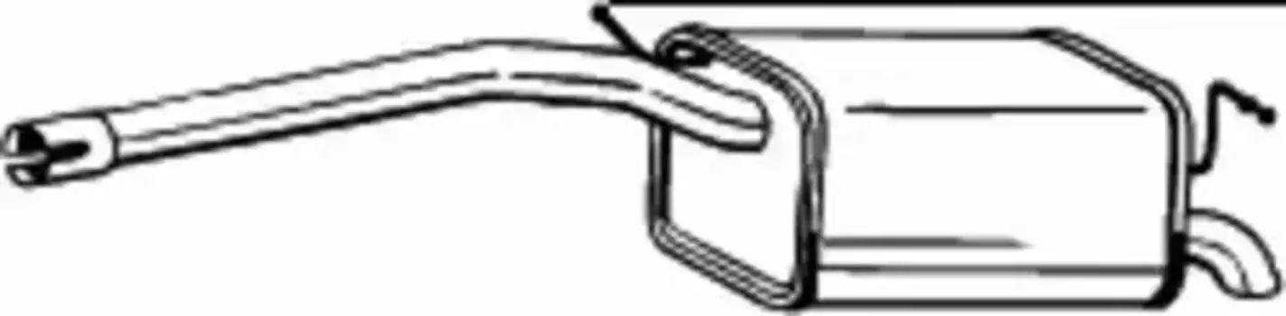 глушитель задняя часть!\ VW Caddy 1.6i 06> 233-059 BOSAL