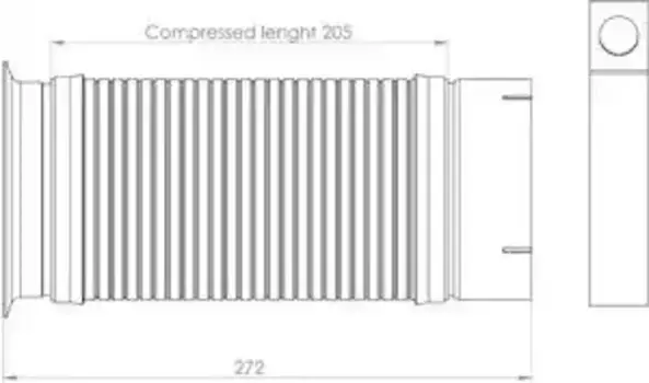 Гофра глушителя DINEX 28136-RK