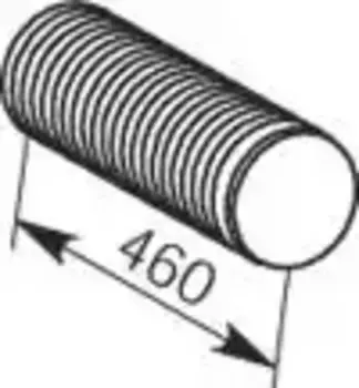 Гофра глушителя DINEX 6JE000 470 мм