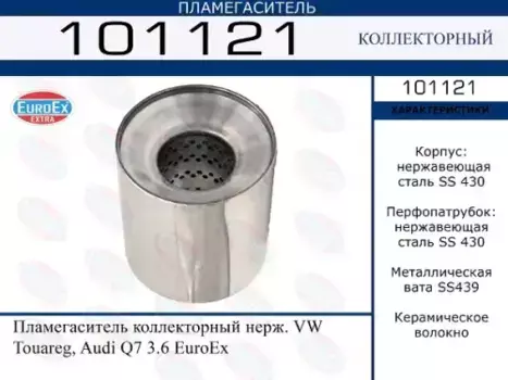 Гофра глушителя EUROEX 101121