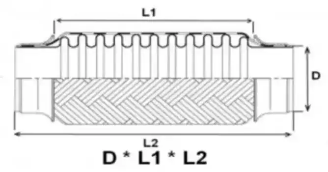Гофра глушителя OOTOKO EFP1012