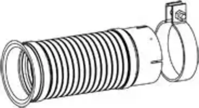 гофра глушителя! с фланцами (р/к для 29242)\Iveco EuroTech/EuroStar/Stralis