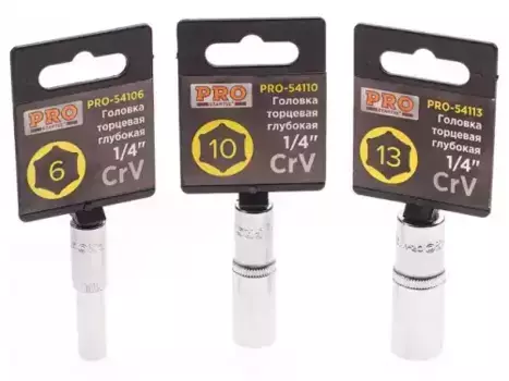 ГОЛОВКА 1/4' 11ММ 6ГР. ГЛУБОКАЯ PRO STARTUL (PRO-54111)