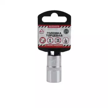 головка! 1/2 6-и гр. 16мм L=38мм\ R0300016 ARNEZI