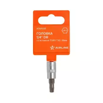 головка! 1/4" со вставкой TORX T30, L=38мм\ ATAP037 AIRLINE
