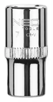 головка! 6-гран, 1/4' 7 мм, CrV\ 08-225 NEO