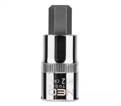 головка с битой шестигранник! 1/2', H12 x 55 мм, CrV\ 08-775 NEO