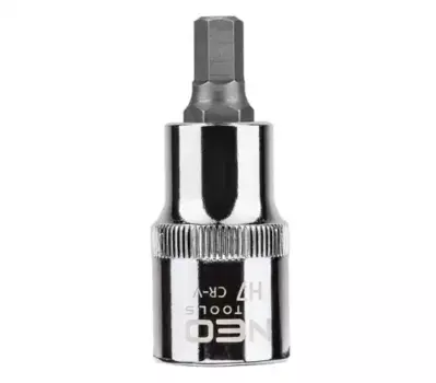 головка с битой шестигранник! 1/2', H7 x 55 мм, CrV\ 08-772 NEO