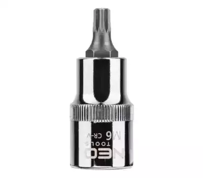 головка с битой Spline! 1/2', M6 x 55 мм, CrV\ 08-731 NEO