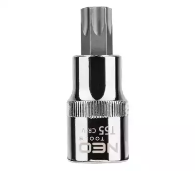 головка с битой Torx! 1/2', T55 x 55 мм, CrV\ 08-757 NEO