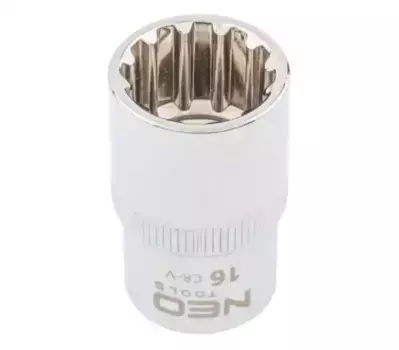 головка! Spline 1/2', 16 мм, CrV\ 08-588 NEO