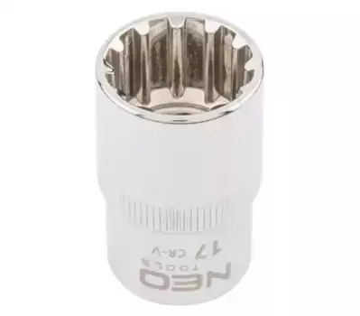 головка! Spline 1/2', 17 мм, CrV\ 08-589 NEO