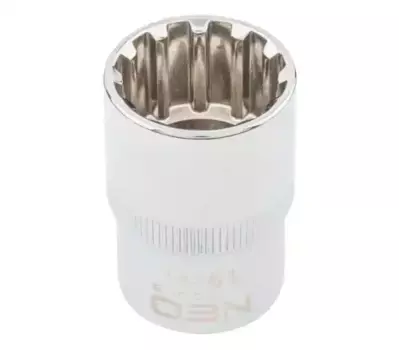 головка! Spline 1/2', 19 мм, CrV\ 08-591 NEO