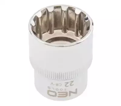 головка! Spline 1/2', 22 мм, CrV\ 08-594 NEO