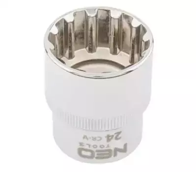 головка! Spline 1/2', 24 мм, CrV\ 08-596 NEO