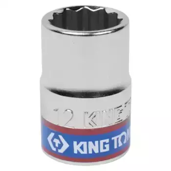 головка торцевая! стандартная двенадцатигранная 3/8'', 12 мм\ 333012M KING TONY