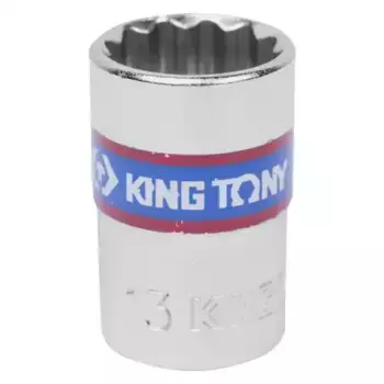 головка торцевая! стандартная двенадцатигранная 3/8'', 13 мм\ 333013M KING TONY