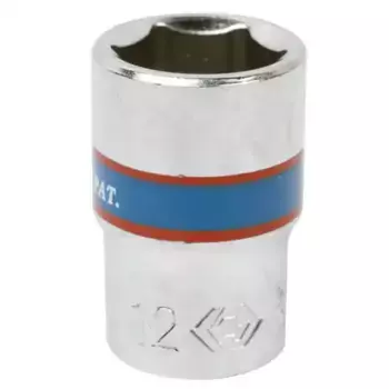 головка торцевая! стандартная шестигранная 1/4', 12 мм\ 233512M KING TONY