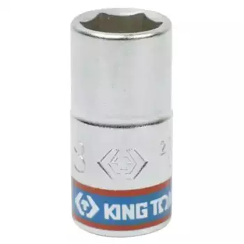 головка торцевая! стандартная шестигранная 1/4', 8 мм\ 233508M KING TONY