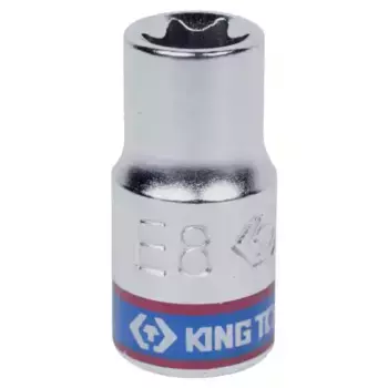 головка торцевая! TORX Е-стандарт 1/4'', E8, L=24 мм KING TONY\ 237508M
