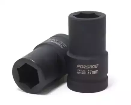головка ударная! глубокая 100мм 1" 6гр.\ F-485100100 FORSAGE