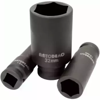 Головка ударная глубокая 1/2" 17 мм 6 гр. АвтоДело 40017