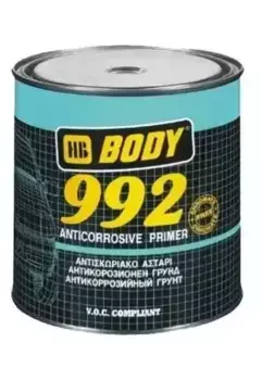 грунт! BODY 992 1К быстросохн.антикоррозионный на основе алкидной смолы серый 5кг\ 9920700005