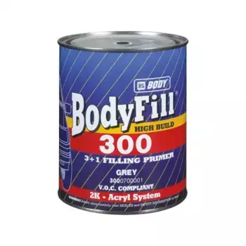 грунт-наполнитель! BODY 300 3:1 HS 2К акрил.для всех систем окраски серый 1л\ 3000700001