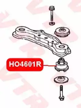 HO4601R САЙЛЕНТБЛОК БАЛКИ ЗАДНЕГО ДИФИРИНЦИАЛА VTR