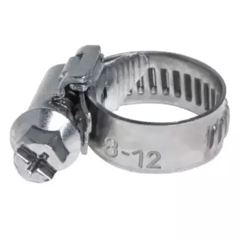 хомут! 10-18/9 мм, червячный, оцинкованный (W1), 1 шт.\