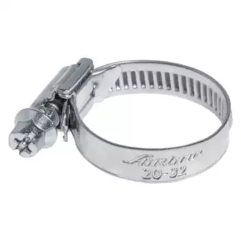 хомут! 20-32/9 мм, червячный, оцинкованный (W1), 1 шт.\