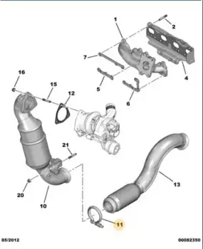 Хомут глушителя PSA 1713 69