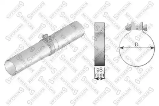 Хомут глушителя STELLOX 82-01088-SX