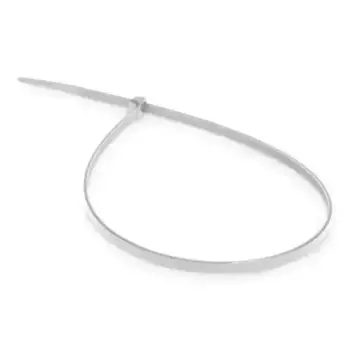 хомут-стяжка! нейлоновая 3.6х300мм белый (100шт.) NT3630-100W\ A85162S AVS