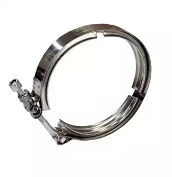 Хомут V-образный КАМАЗ,ПАЗ приемной трубы (турбокомпрессора) дв.Cummins 109 мм (3415546), W2 TECHNIK