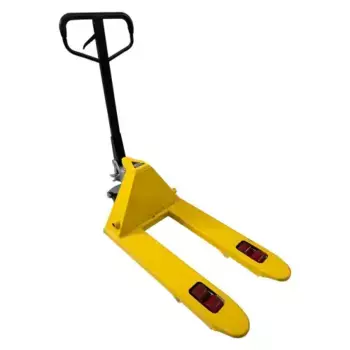 HP-30-30CM-800PUB-Y Тележка гидравлическая (рохля) BF25 800х550 усиление 40см желтая (PU) (HP-30-30C WILMART