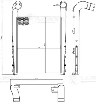 Интеркулер LUZAR LRIC 0914