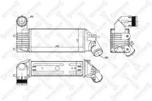 Интеркулер STELLOX 10-40119-SX