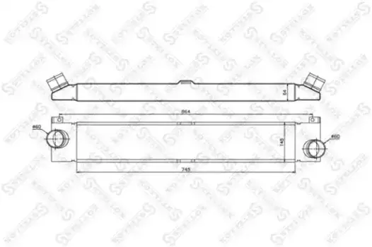 Интеркулер STELLOX 10-40174-SX