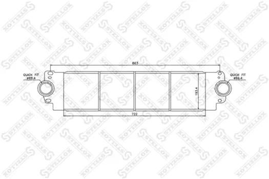 Интеркулер STELLOX 10-40078-SX