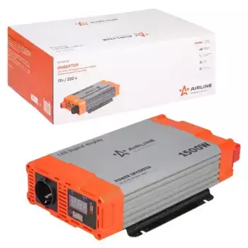инвертор! 12в-220в, 1500 вт \ API-1500-08 AIRLINE