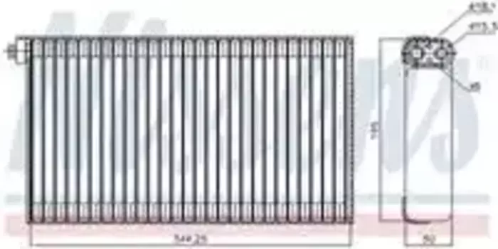 Испаритель кондиционера NISSENS 92310