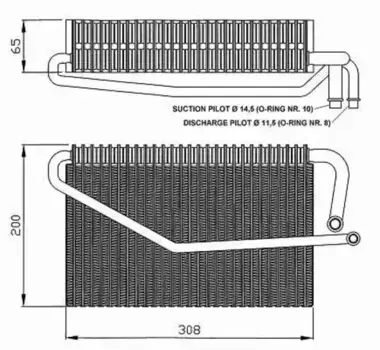 Испаритель кондиционера NRF 36122