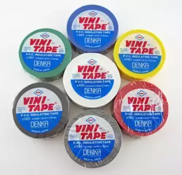 изолента! VINI TAPE 101 BL (0.2ммx19ммx10y) син\