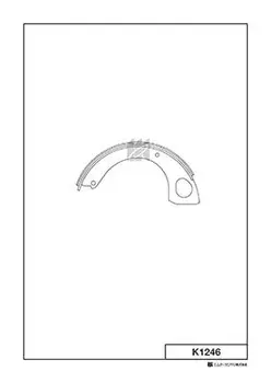 Тормозные колодки барабанные задняя ось MK KASHIYAMA K1246