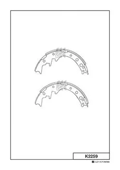 Тормозные колодки барабанные задняя ось MK KASHIYAMA K2259